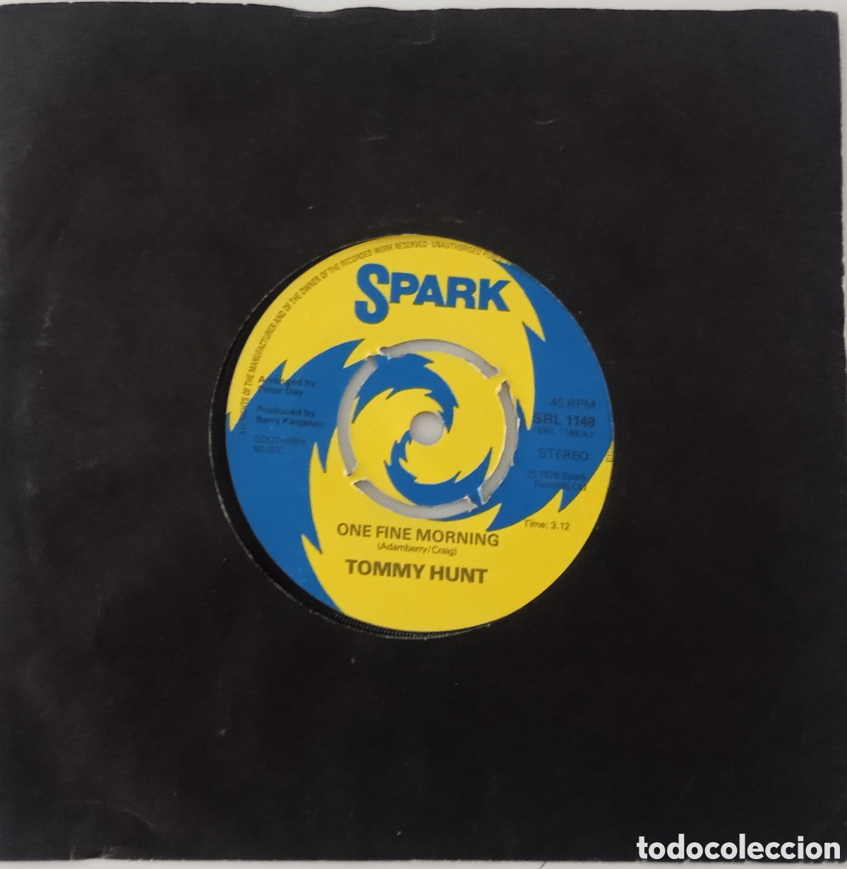 Discos de vinilo: TOMMY HUNT - One fine morning (1976) single - Foto 5