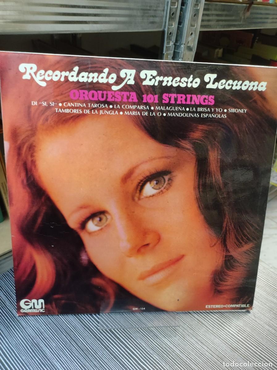 Discos de vinilo: Orquesta &rdquo;101 Strings&rdquo; &ndash; Recordando a Ernesto Lecuona - Foto 1