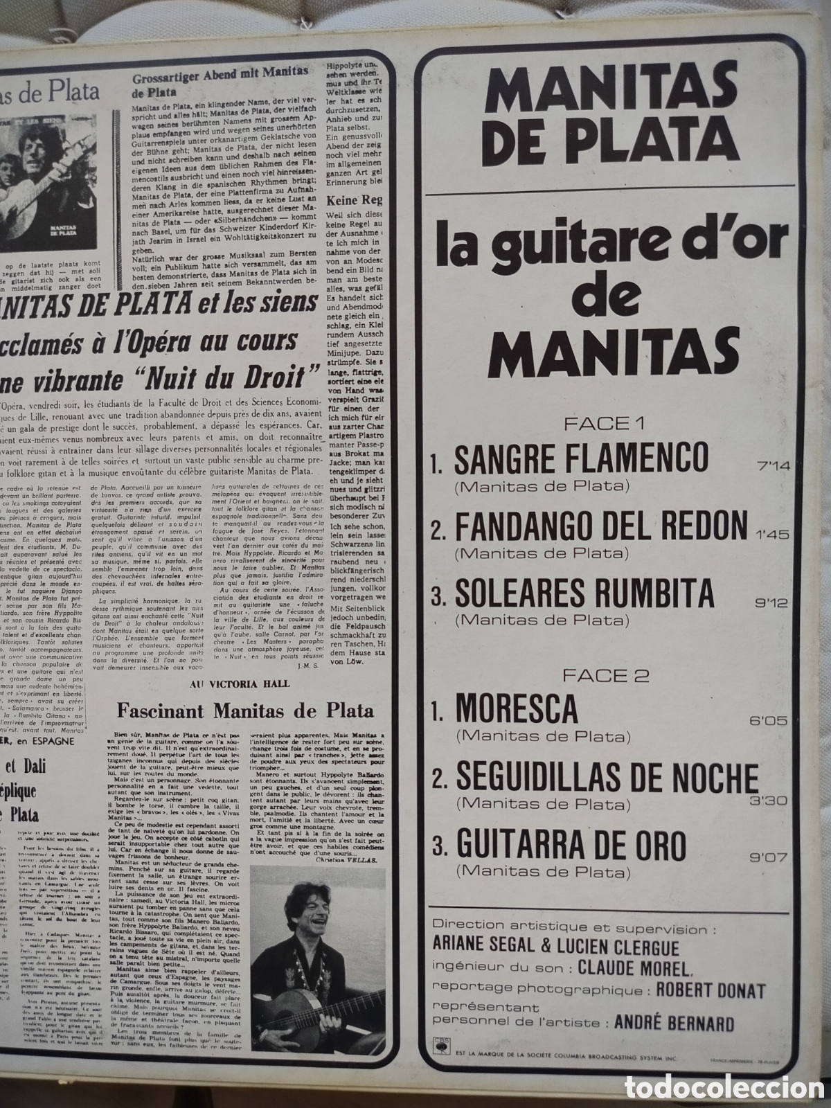 Discos de vinilo: Manitas de Plata LP. - Foto 3