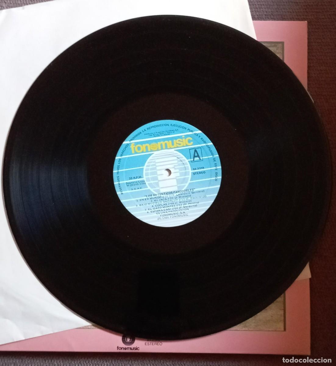Discos de vinilo: LOS AUT&Eacute;NTICOS PASODOBLES. LP. VINILO. - Foto 4