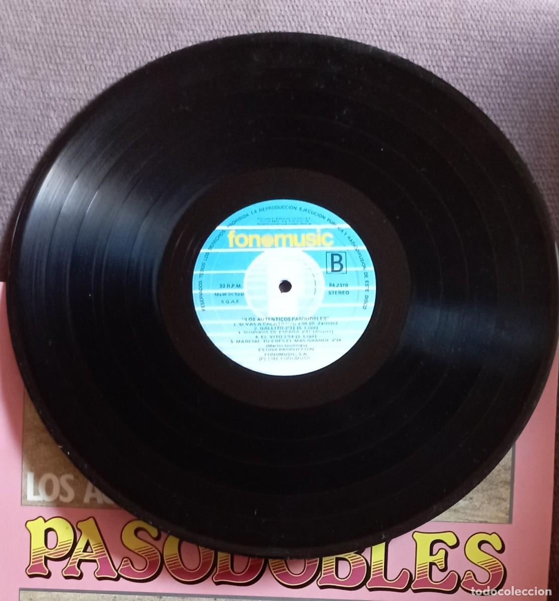 Discos de vinilo: LOS AUT&Eacute;NTICOS PASODOBLES. LP. VINILO. - Foto 5