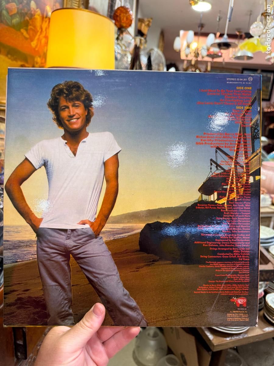 Discos de vinilo: LP ANDY GIBBS - GREATEST HITS - Foto 2