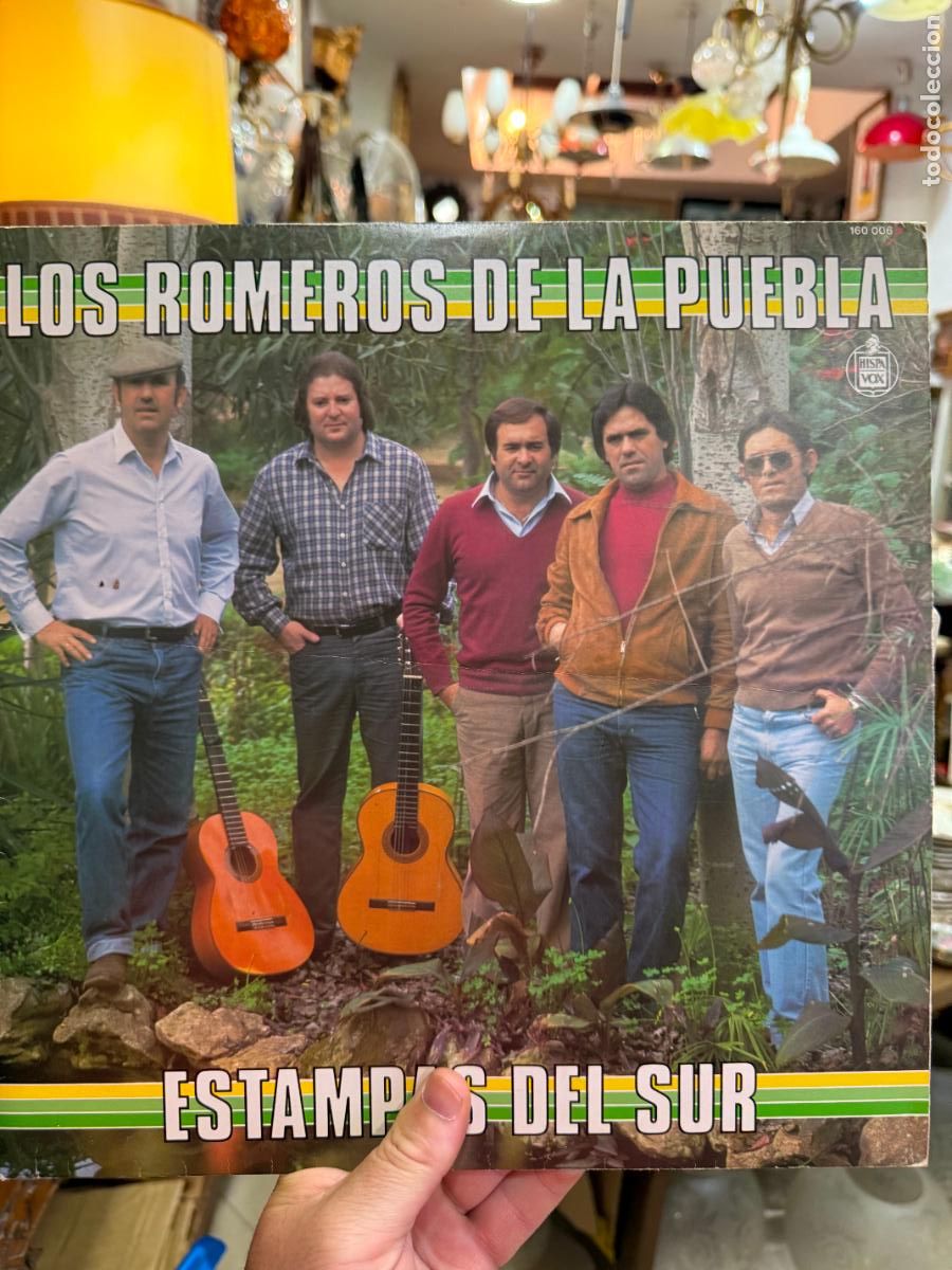 Discos de vinilo: LP LOS ROMEROS DE LA PUEBLA - ESTAMPAS DEL SUR - Foto 1