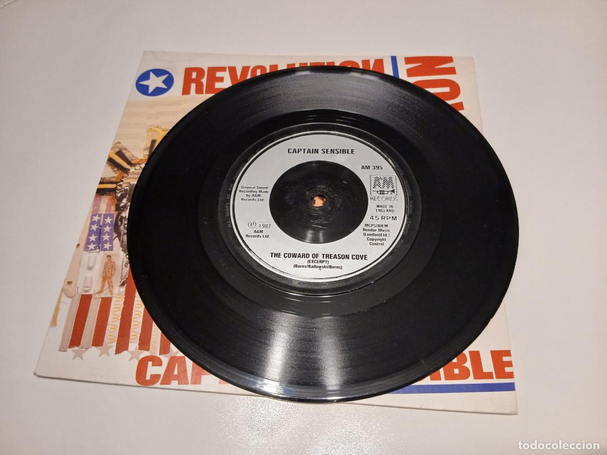 Discos de vinilo: Captain Sensible -Revolution now- (1987) single 7&rdquo; - Foto 4