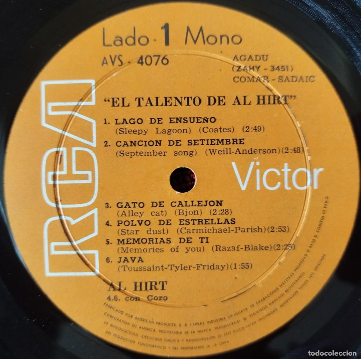 Discos de vinilo: AL HIRT ** El Talento De Al Hirt ** VINILO LP URUGUAY - Foto 3