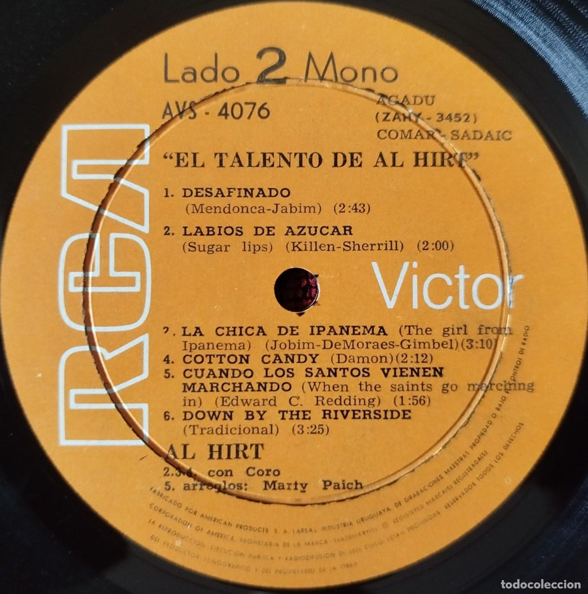 Discos de vinilo: AL HIRT ** El Talento De Al Hirt ** VINILO LP URUGUAY - Foto 4