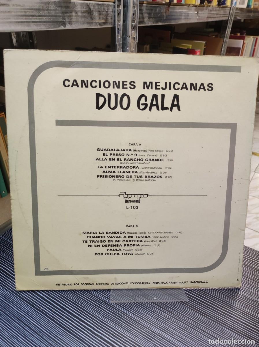 Discos de vinilo: Duo Gala &ndash; Canciones Mejicanas - Foto 2