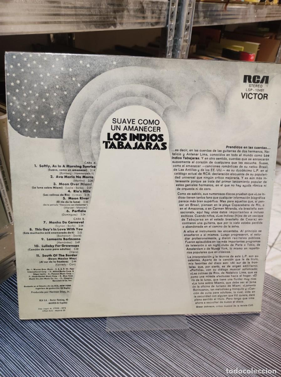 Discos de vinilo: Los Indios Tabajaras &ndash; Suave Como Un Amanecer - Foto 2