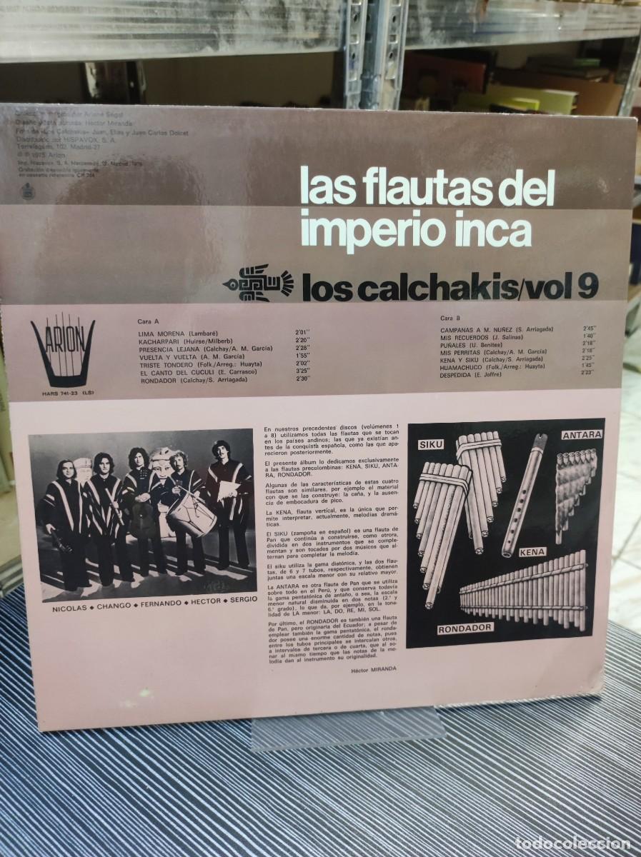 Discos de vinilo: Los Calchakis &ndash; Las Flautas Del Imperio Inca / Vol 9 - Foto 2