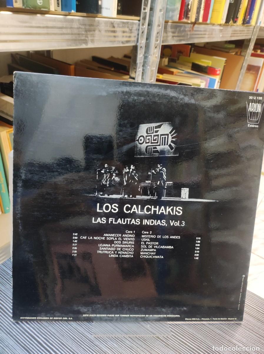 Discos de vinilo: Los Calchakis &ndash; Las Flautas Indias, Vol. 3 - Foto 2