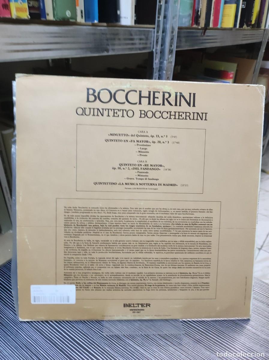 Discos de vinilo: BOCCHERINI QUINTETO BOCCHERINI MINUETTO - Foto 2