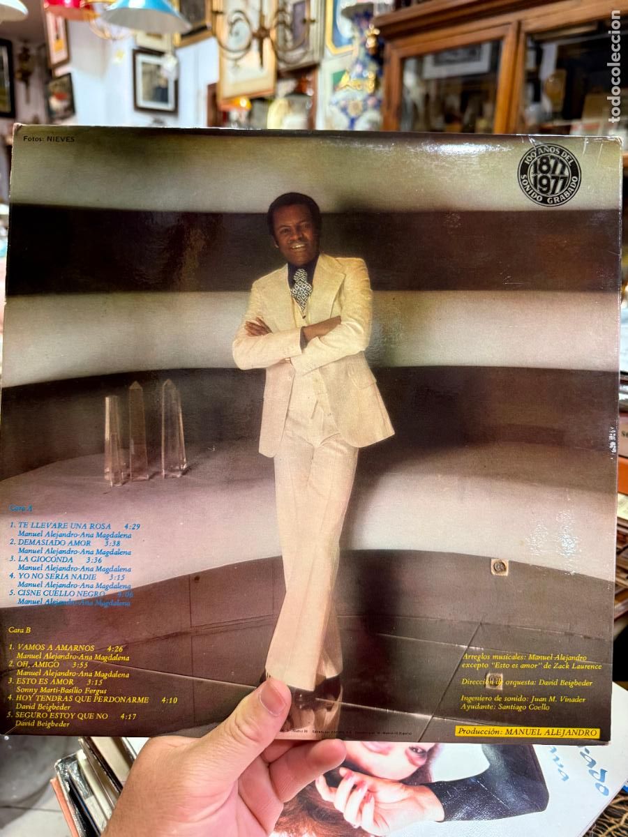 Discos de vinilo: LP BASILIO - DEMASIADO AMOR - Foto 2