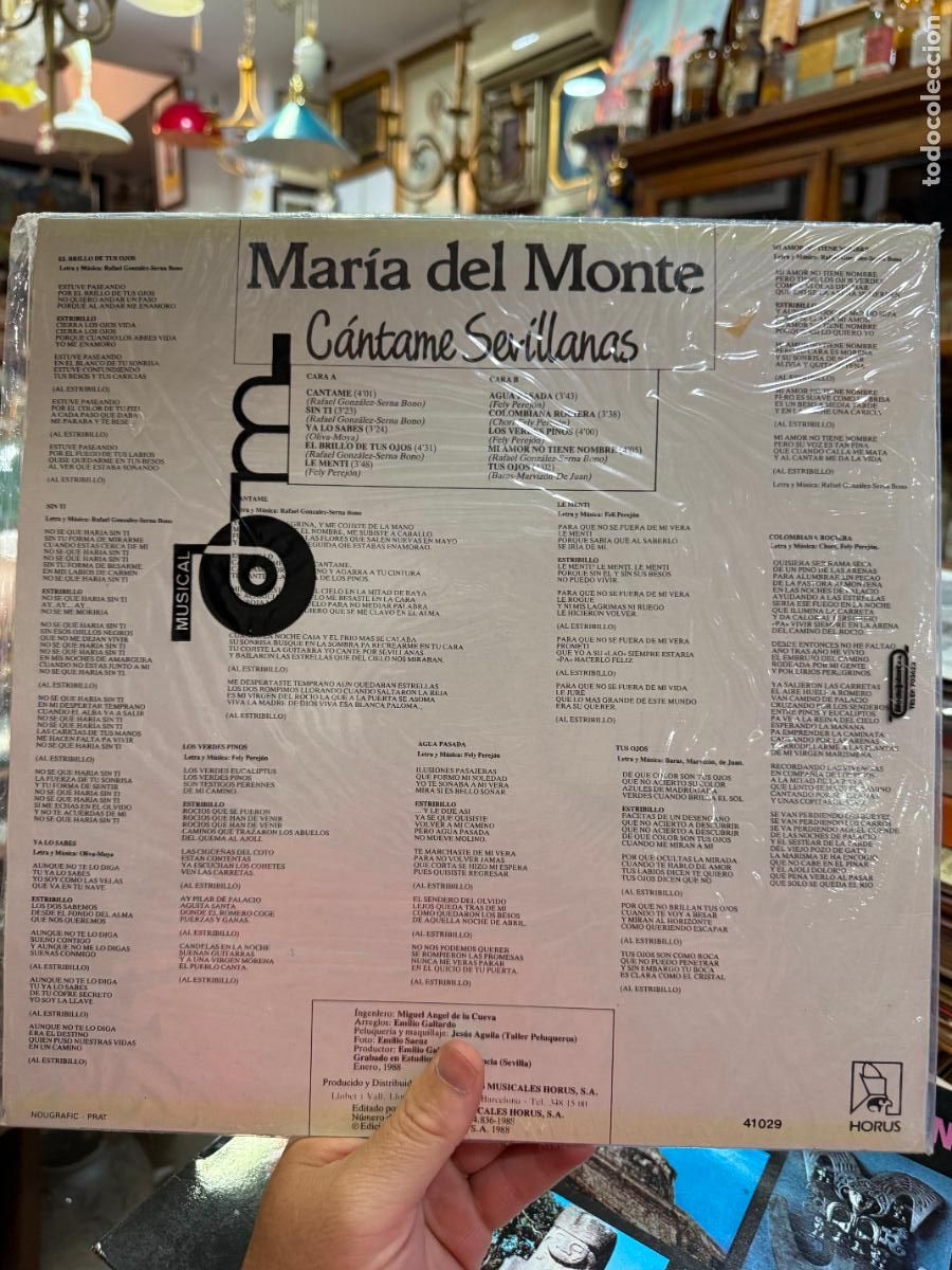 Discos de vinilo: LP MARIA DEL MONTE -- - Foto 2