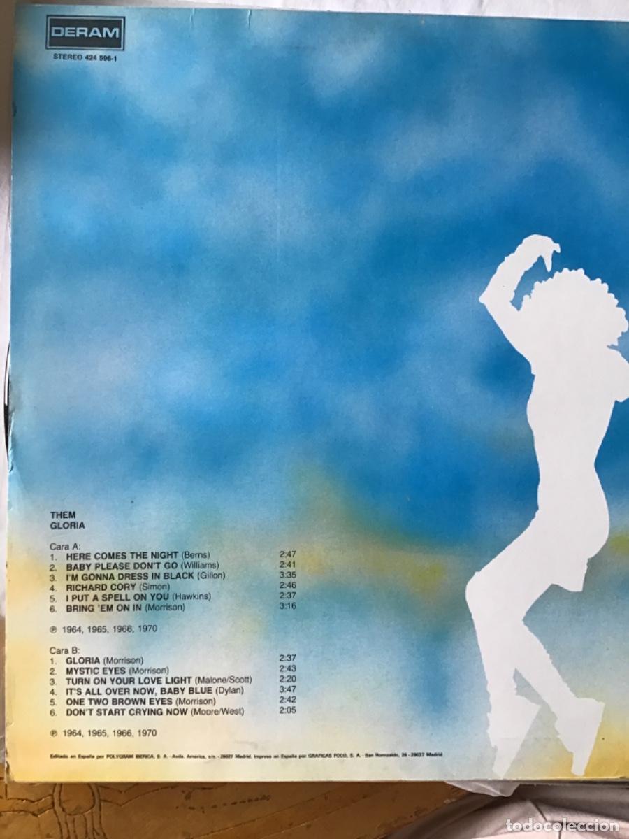 Discos de vinilo: Them featuring Van Morrison: Gloria - Foto 2