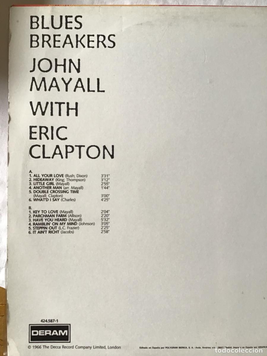Discos de vinilo: Blue Breakers John Mayall with Eric Clapton - Foto 2
