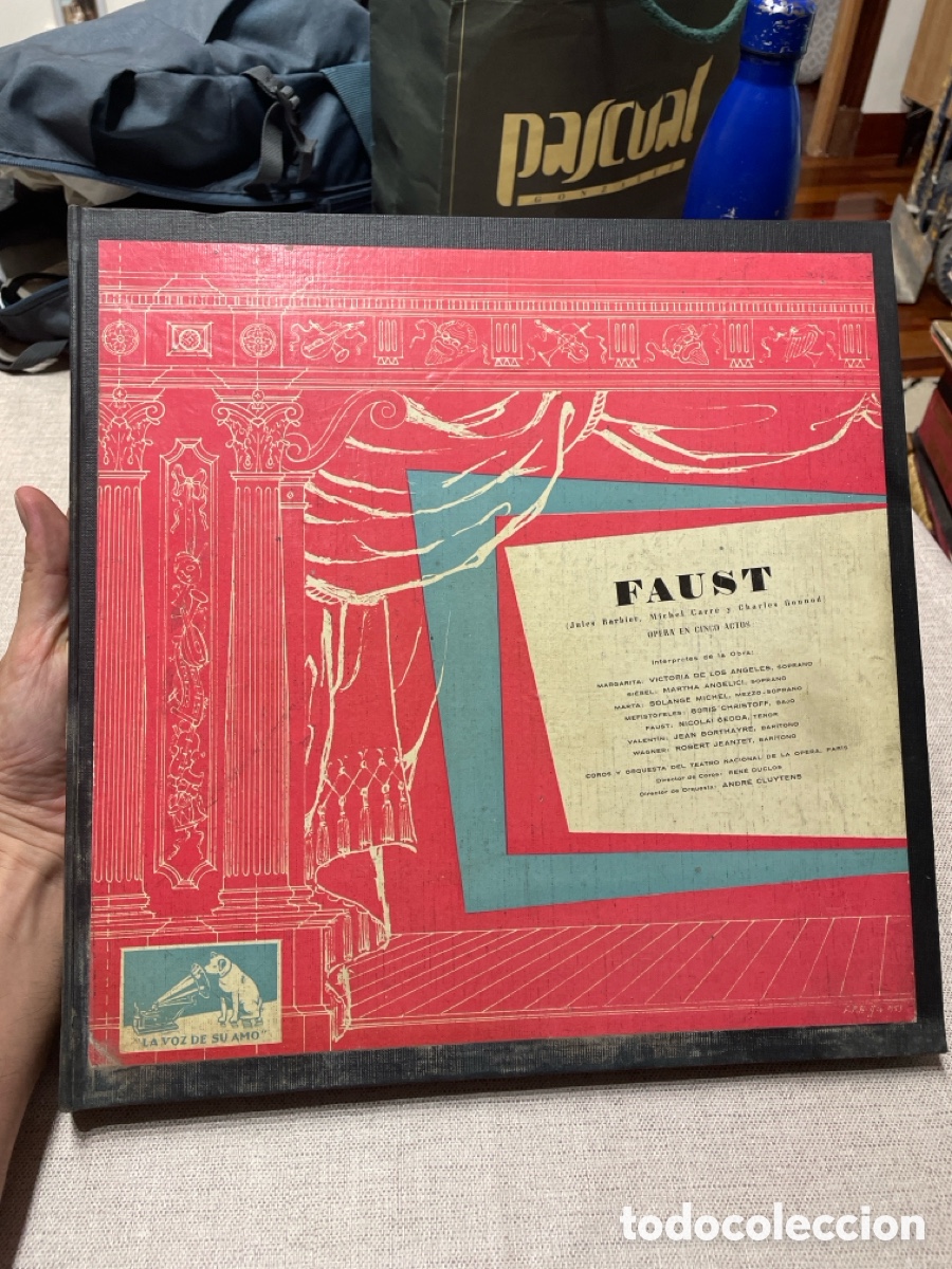 Dischi in vinile: Gounod &ndash; Faust (Victoria de los &Aacute;ngeles / Gedda / Christoff &ndash; La Voz de su Amo, 4 LPs)