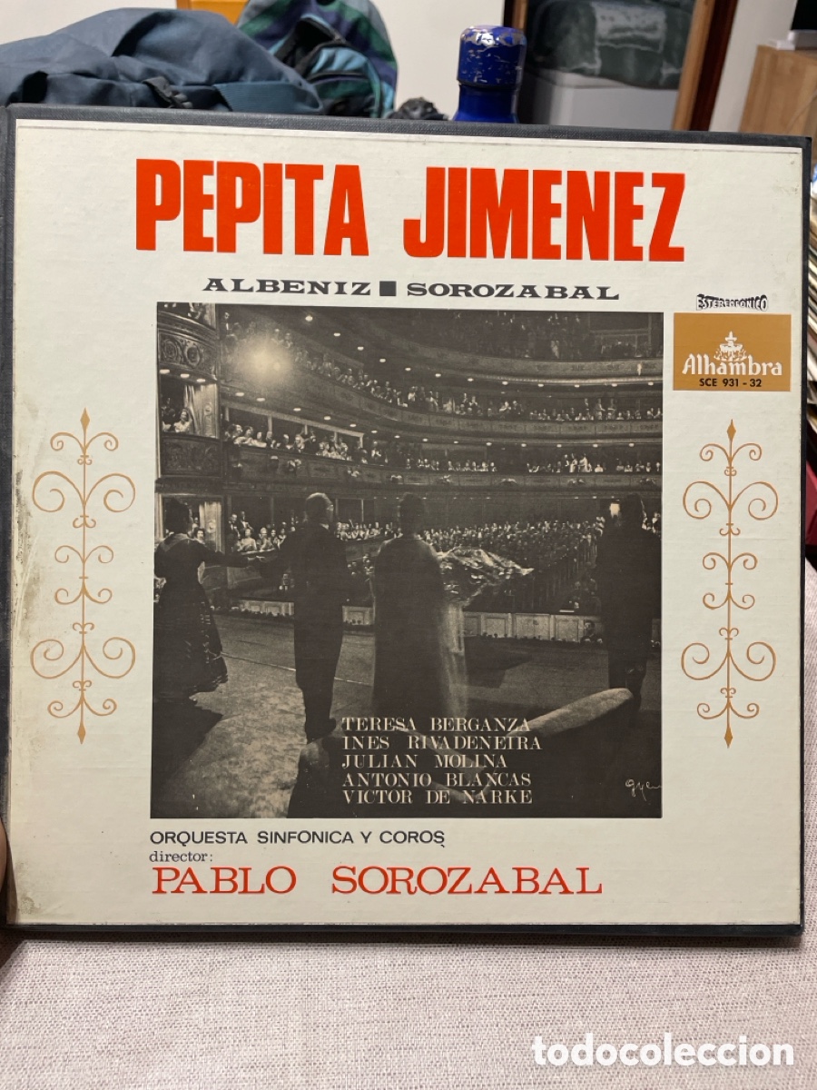 Dischi in vinile: Pepita Jim&eacute;nez &ndash; Alb&eacute;niz / Soroz&aacute;bal &ndash; Teresa Berganza (Alhambra, 1967)