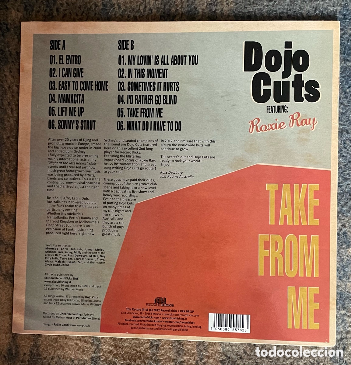 Discos de vinilo: Dojo cuts: featuring roxie ray: lp: a&ntilde;o 2012 - Foto 2