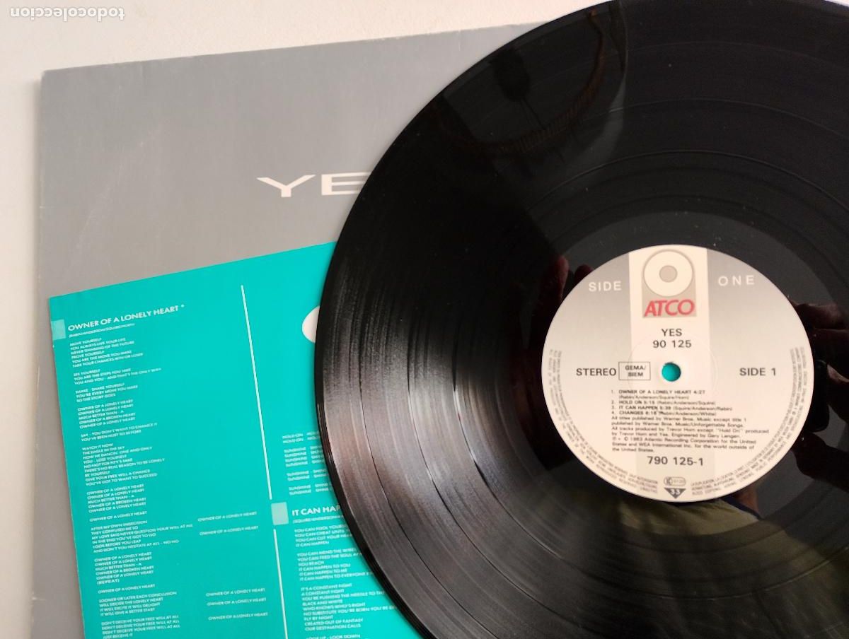 Discos de vinilo: Yes &lrm;&ndash; 90125 lp 1983 - Foto 2
