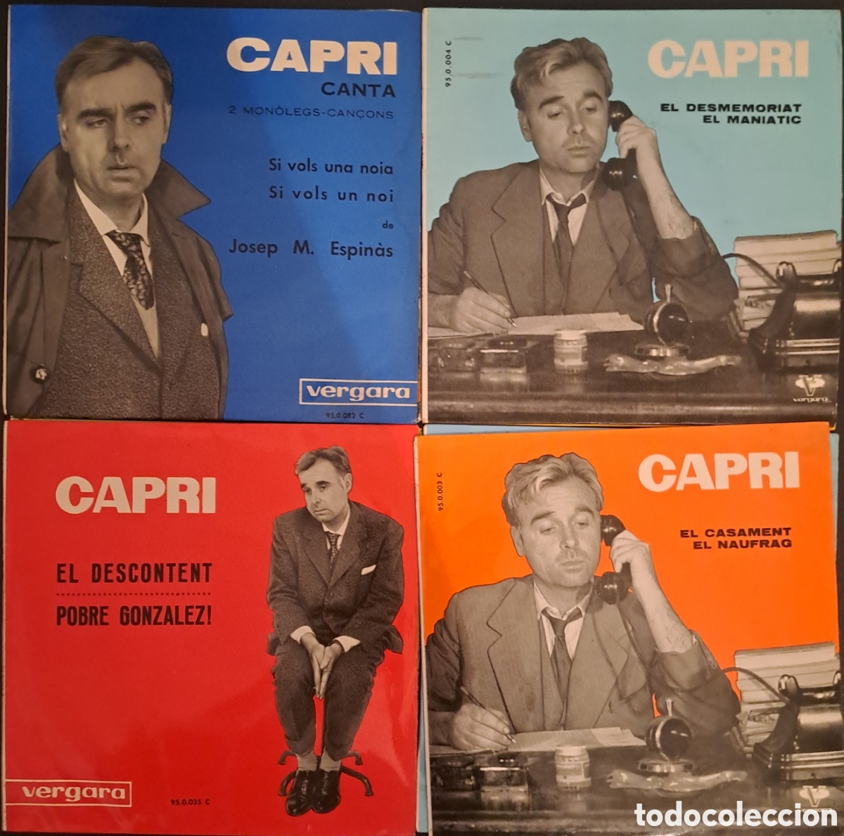 Discos de vinilo: LOTE 8 EP SINGLE JOAN CAPRI. (Casa) - Foto 1