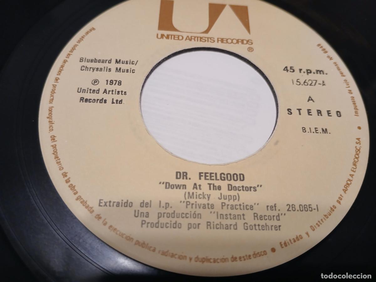 Discos de vinilo: Dr. Feelgood -Down at the doctors- (1979) single 7&rdquo; - Foto 4