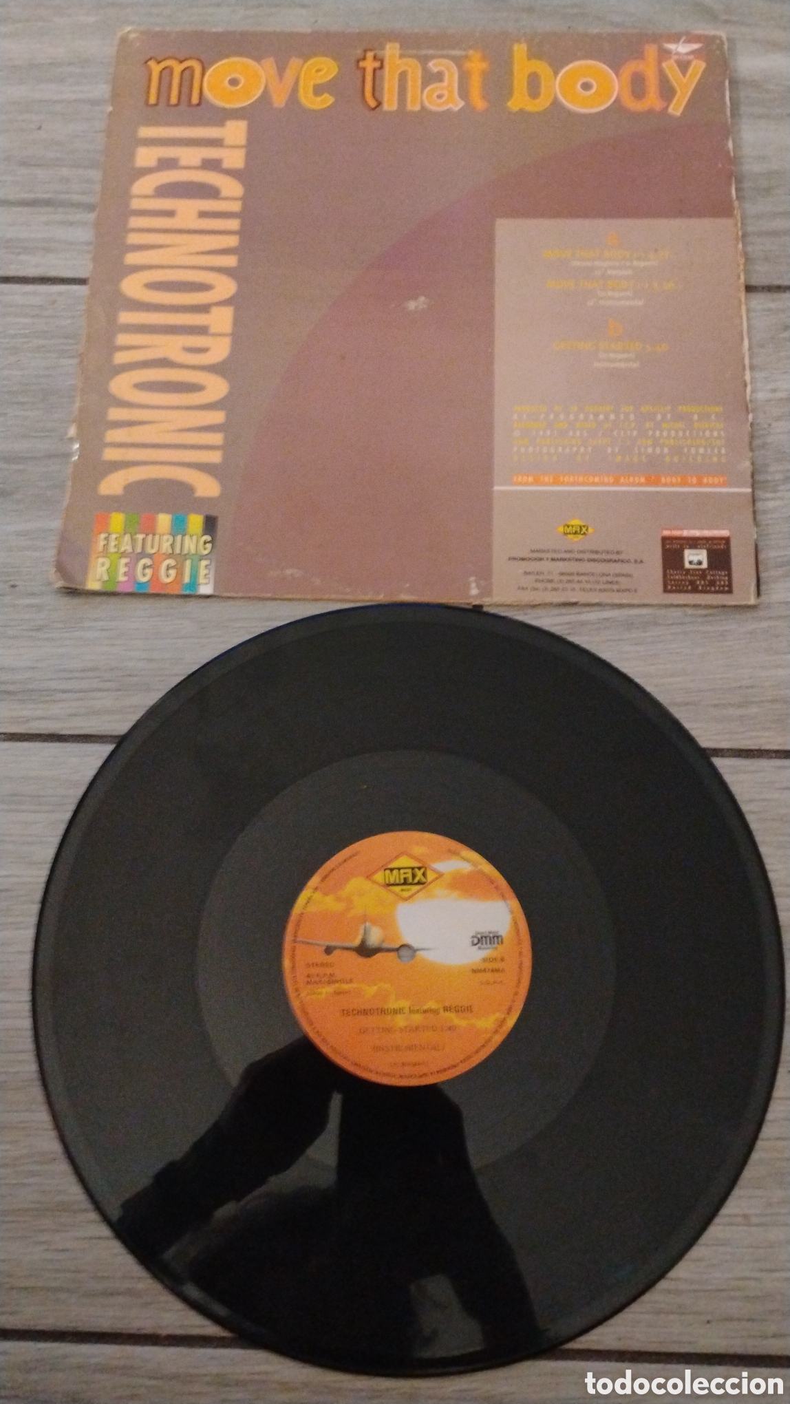 Discos de vinilo: TECHNOTRONIC-MOVE THAT BODY-MAXI-MAX MUSIC/SPAIN-IB - Foto 3