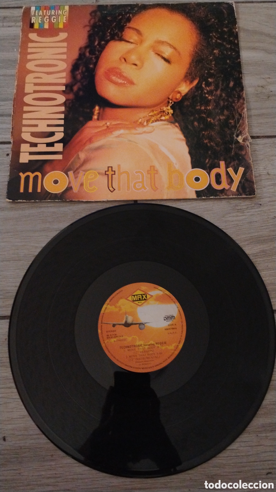 Discos de vinilo: TECHNOTRONIC-MOVE THAT BODY-MAXI-MAX MUSIC/SPAIN-IB - Foto 2