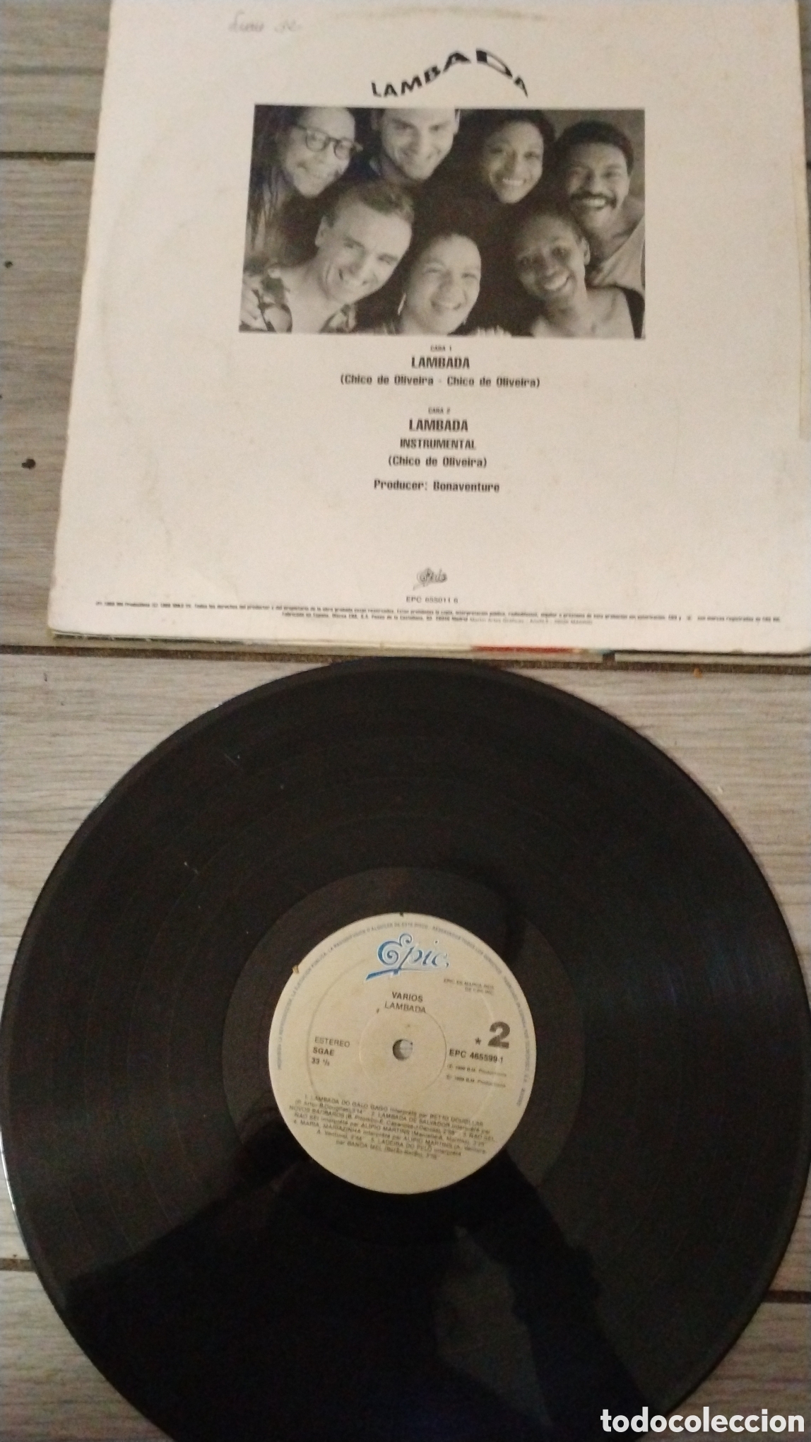 Discos de vinilo: KAOMA-LAMBADA-MAXI-EPIC/SPAIN-IB - Foto 4
