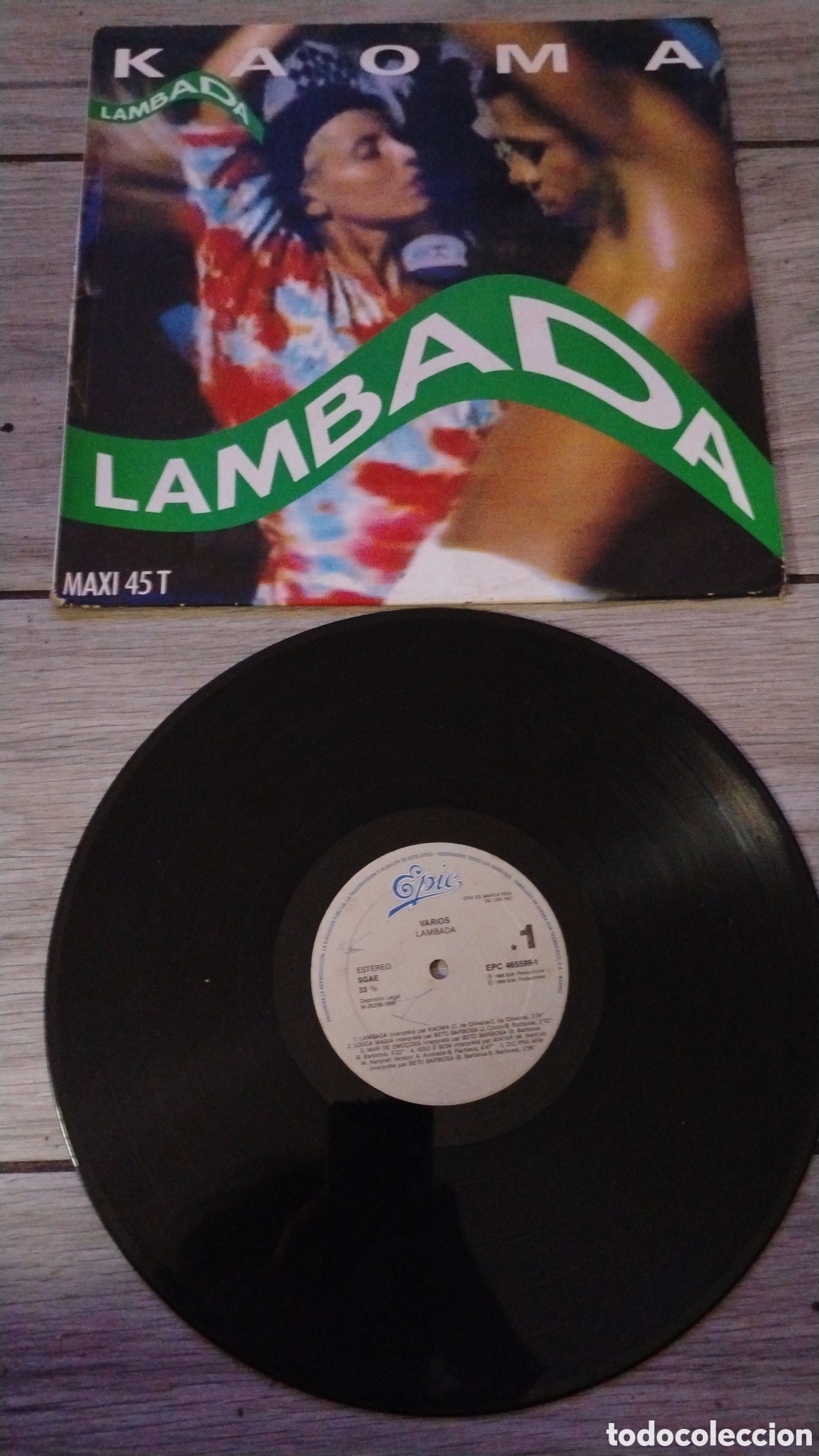 Discos de vinilo: KAOMA-LAMBADA-MAXI-EPIC/SPAIN-IB - Foto 2