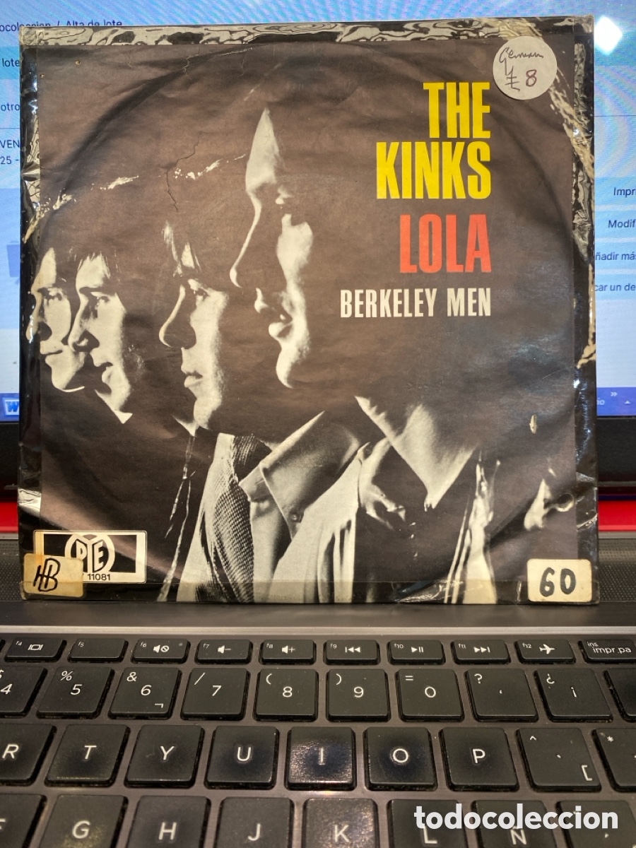 Discos de vinilo: THE KINKS - LOLA + BERKELEY MEN SINGLE GERMANY - Foto 1