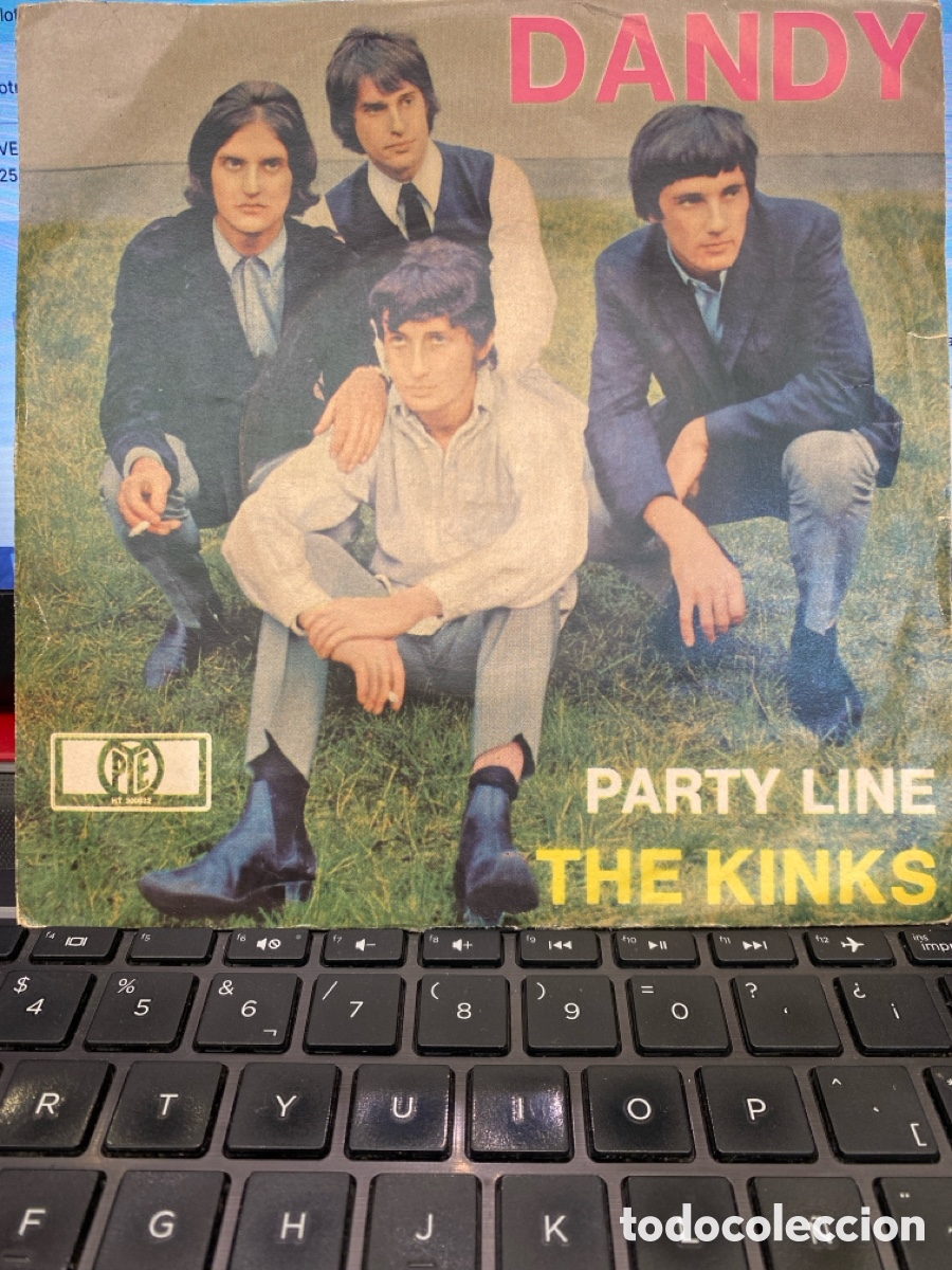 Discos de vinilo: THE KINKS - DANDY + PARTY LINE SINGLE GERMANY - Foto 1