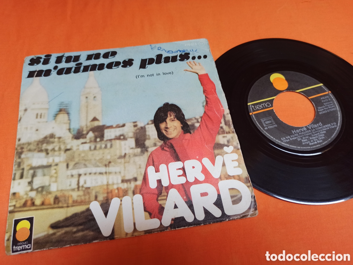 Dischi in vinile: Herve Vilard, si tu ne m'aines plus Francia