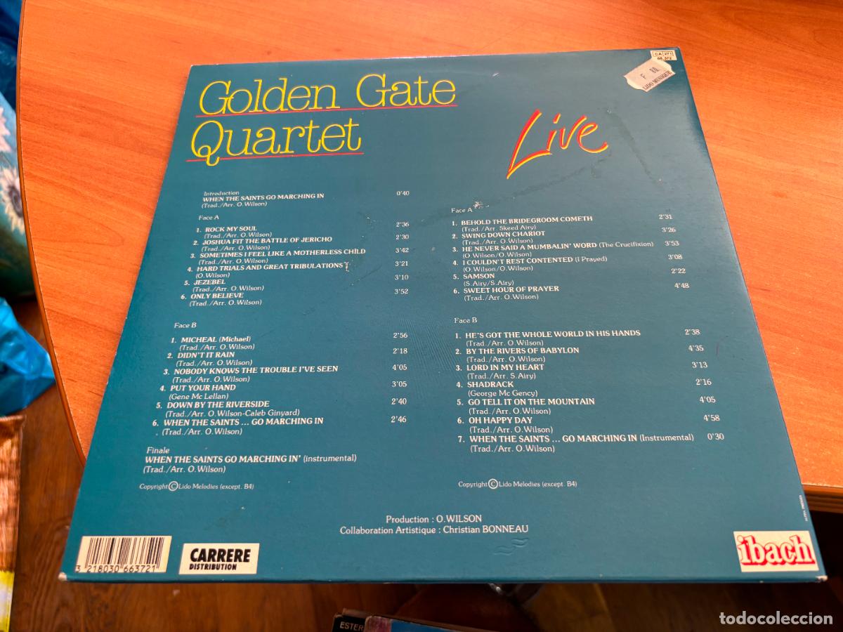 Discos de vinilo: THE GOLDEN GATE QUARTET (LIVE) 2 x LP (B-54) - Foto 4