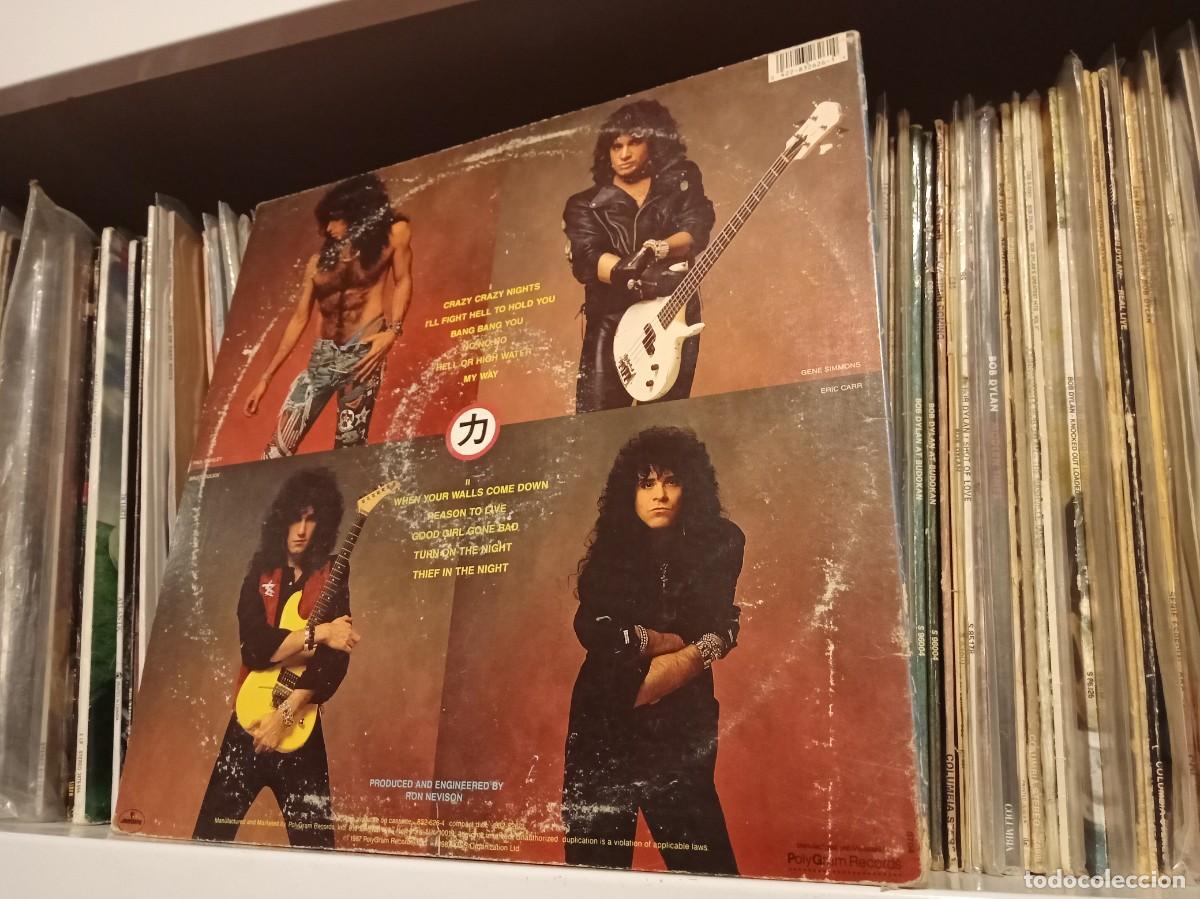 Discos de vinilo: Kiss &lrm;&ndash; Crazy Nights - lp US 1987 - Foto 2