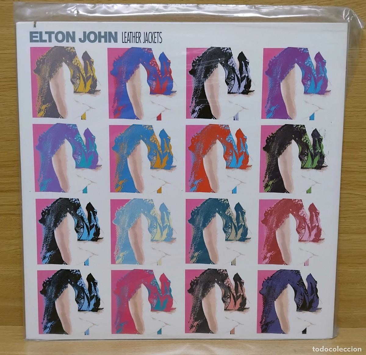 Discos de vinilo: LP / VINILO - ELTON JOHN - LEATHER JACKETS - Foto 1