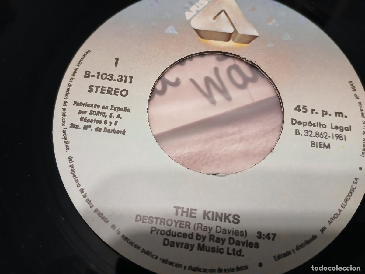 Discos de vinilo: The Kinks -Destroyer- (1981) single 7&rdquo; - Foto 3