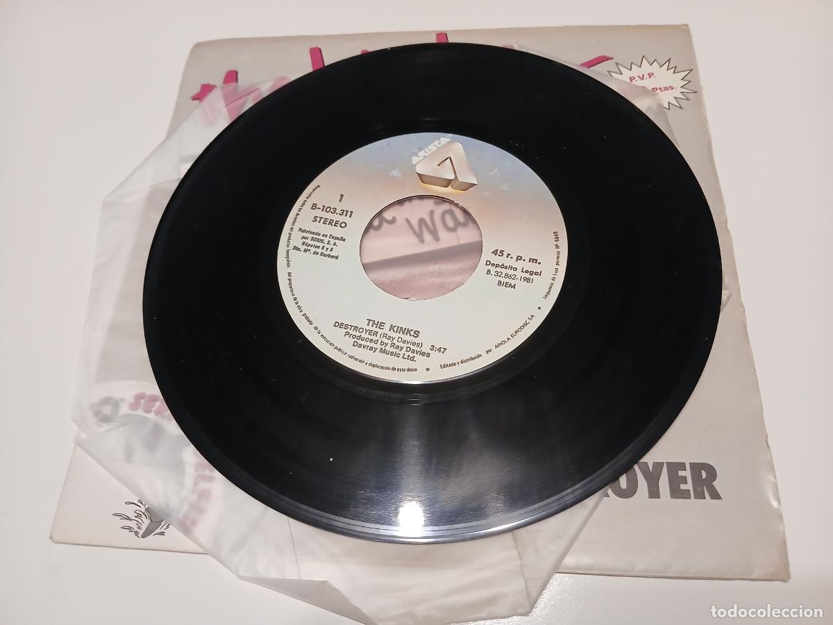 Discos de vinilo: The Kinks -Destroyer- (1981) single 7&rdquo; - Foto 4