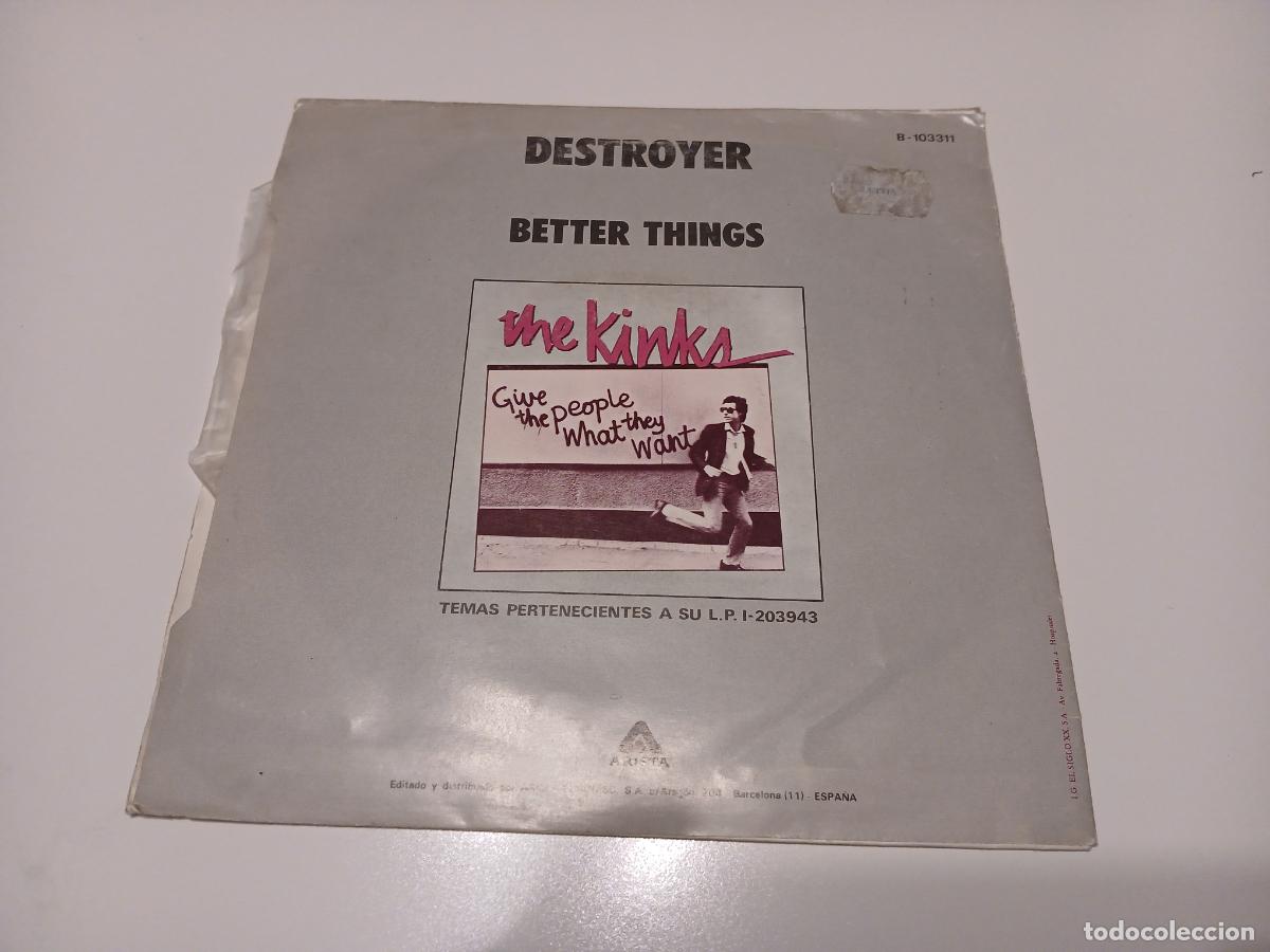 Discos de vinilo: The Kinks -Destroyer- (1981) single 7&rdquo; - Foto 5