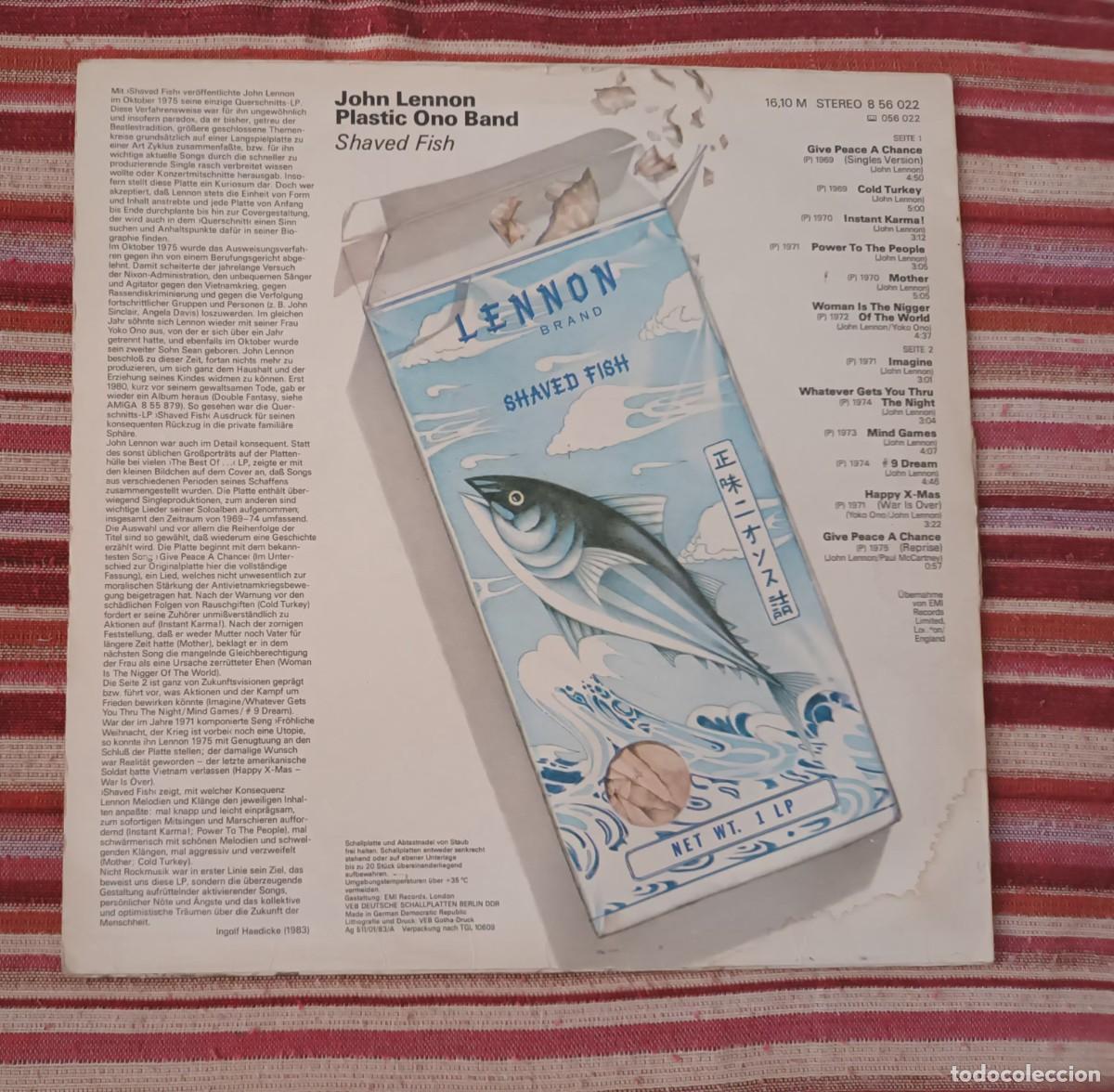 Discos de vinilo: JOHN LENNON / PLASTIC ONO BAND - SHAVED FISH - LP - Foto 2
