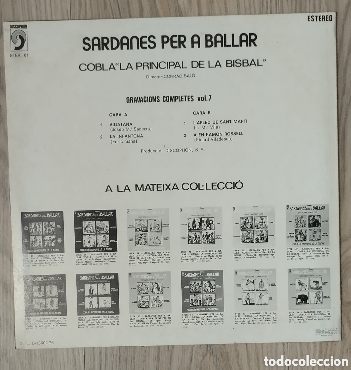 Discos de vinilo: 4 LP SARDANES COMPLETES PER A BALLAR - Foto 4