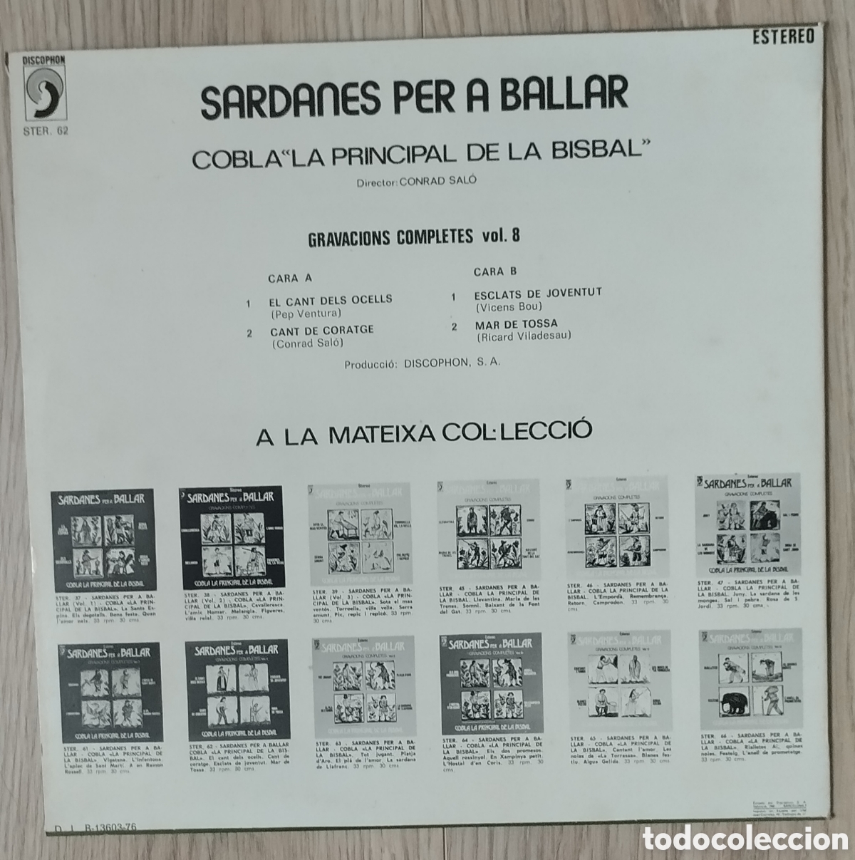 Discos de vinilo: 4 LP SARDANES COMPLETES PER A BALLAR - Foto 5