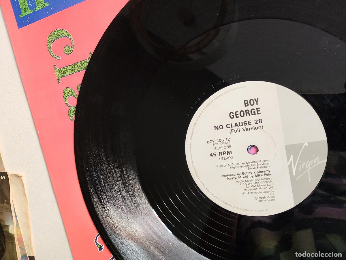 Discos de vinilo: By George &lrm;&ndash; No Clause 28 1988 - Foto 2