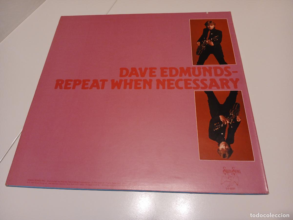 Discos de vinilo: Dave Edmunds -Repeat when necessary- LP disco vinilo - Foto 7