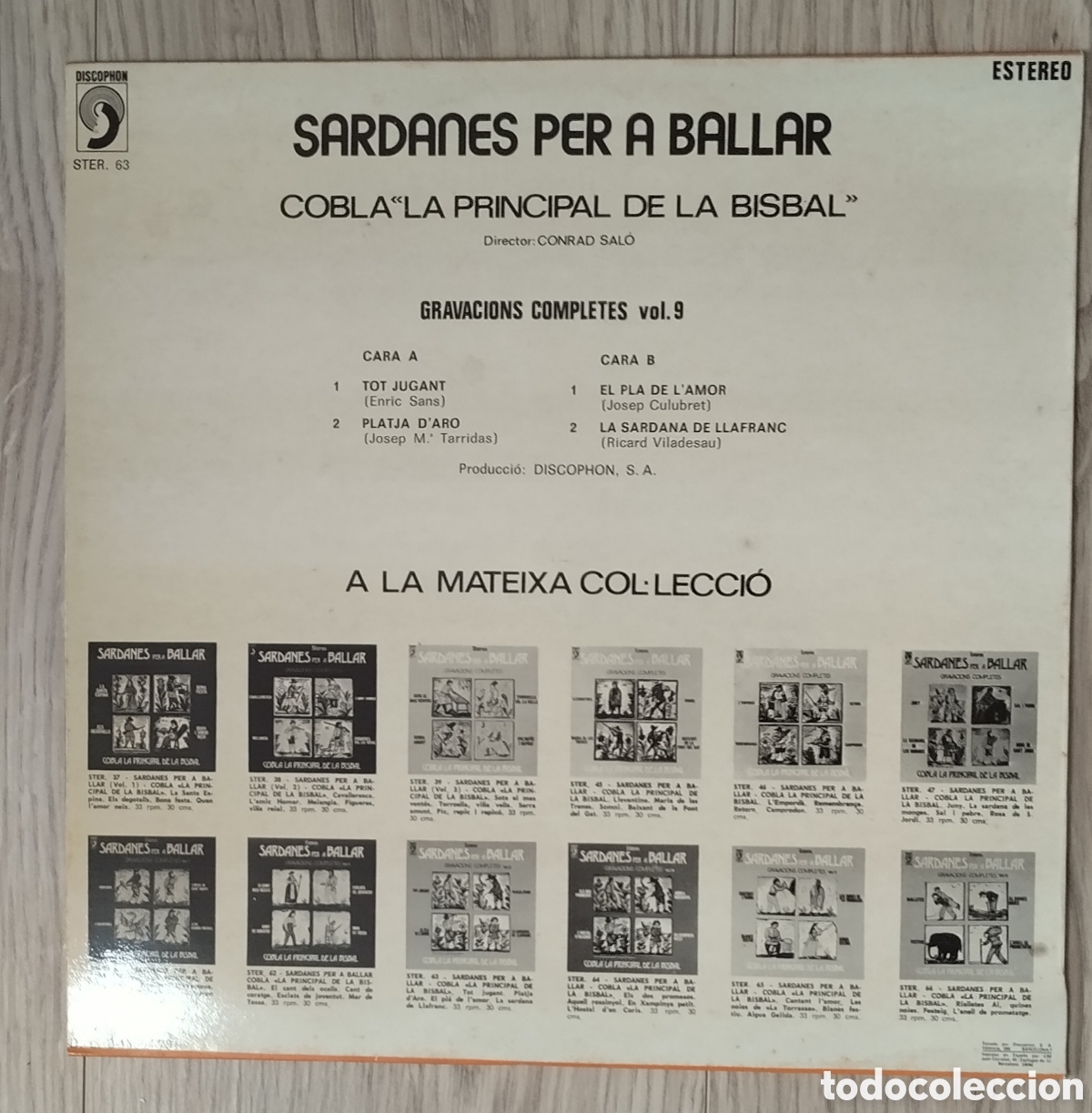 Discos de vinilo: 4 LPs SARDANES PER A BALLAR COMPLETES - Foto 2