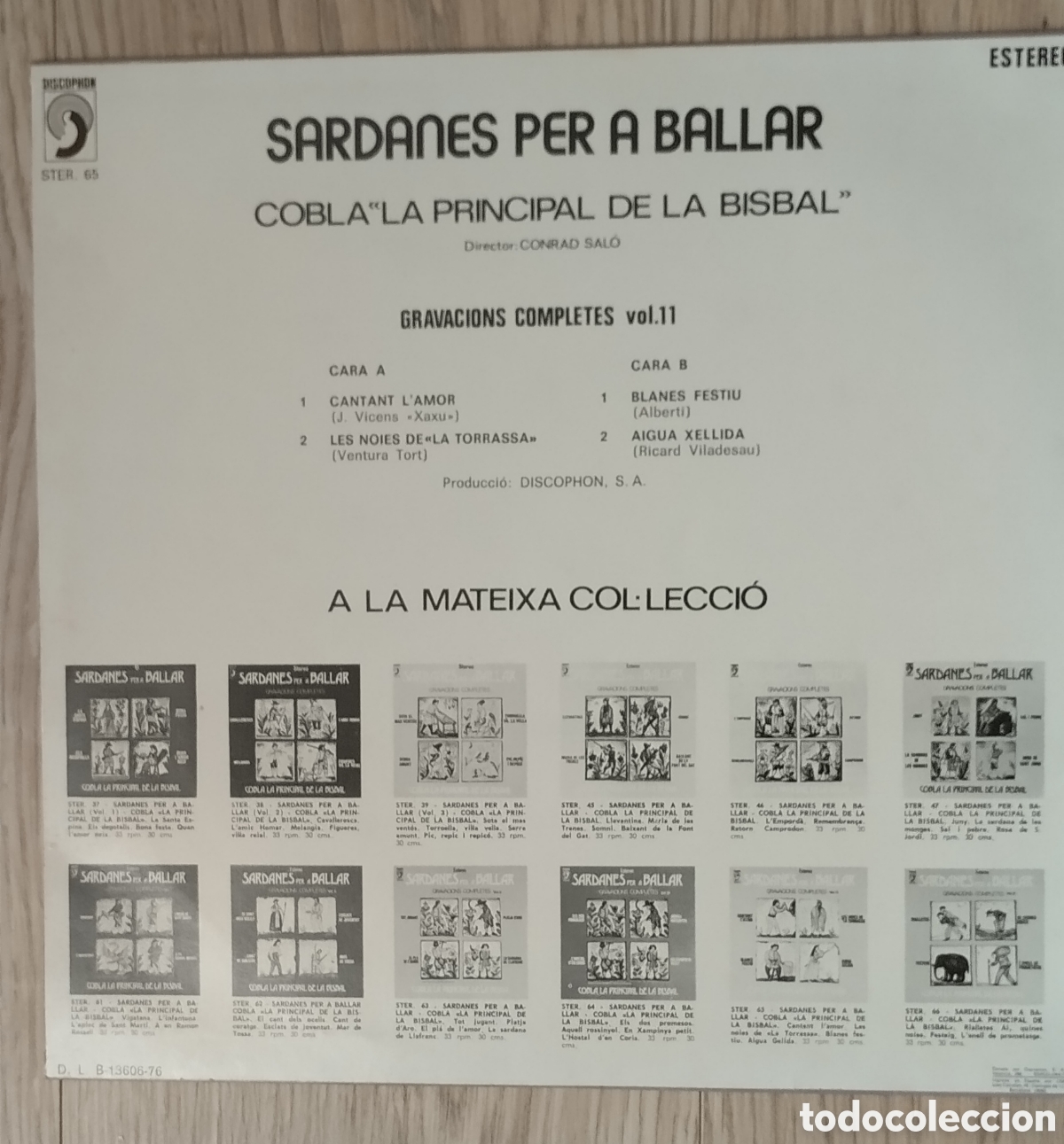 Discos de vinilo: 4 LPs SARDANES PER A BALLAR COMPLETES - Foto 4