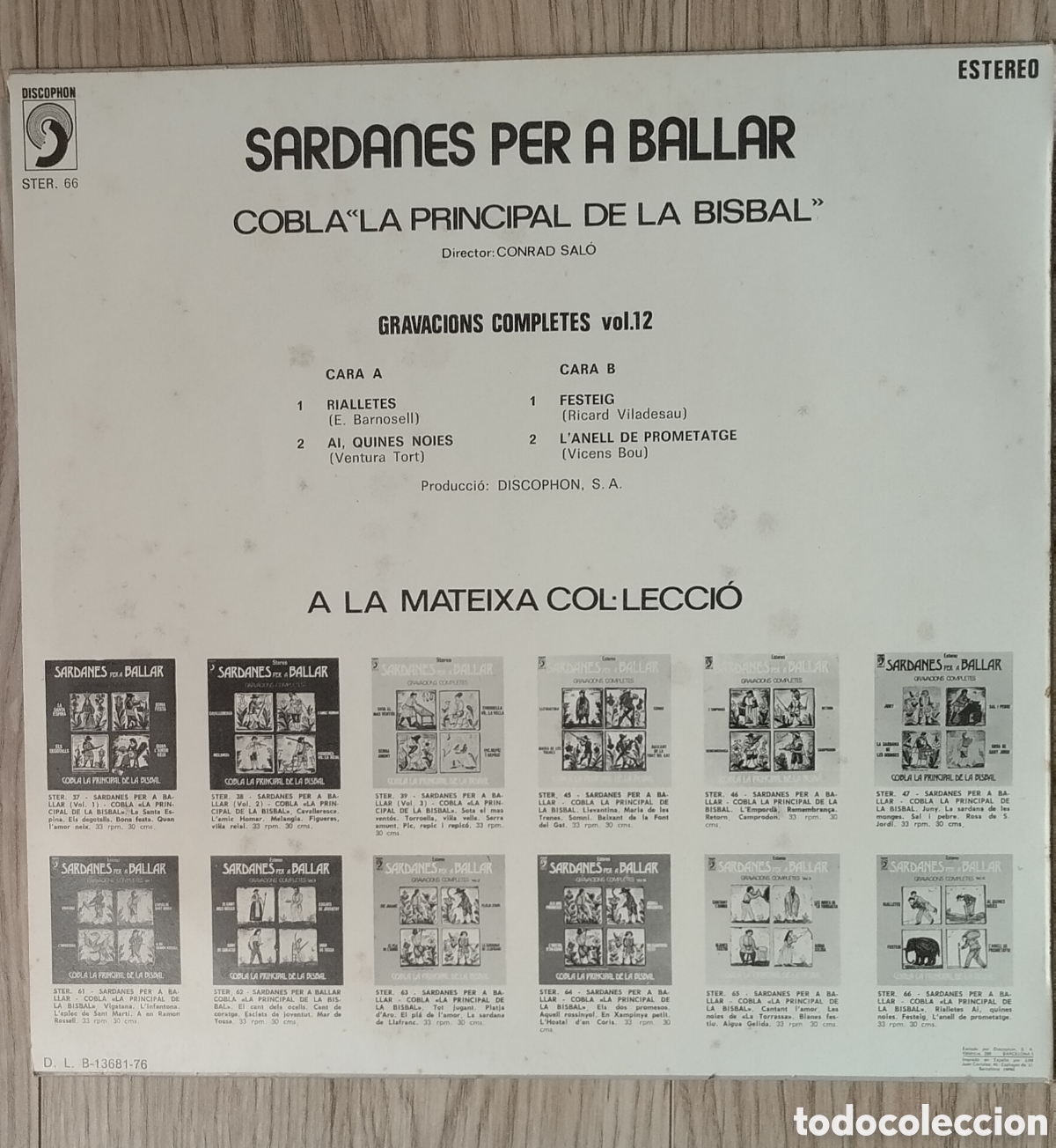 Discos de vinilo: 4 LPs SARDANES PER A BALLAR COMPLETES - Foto 5
