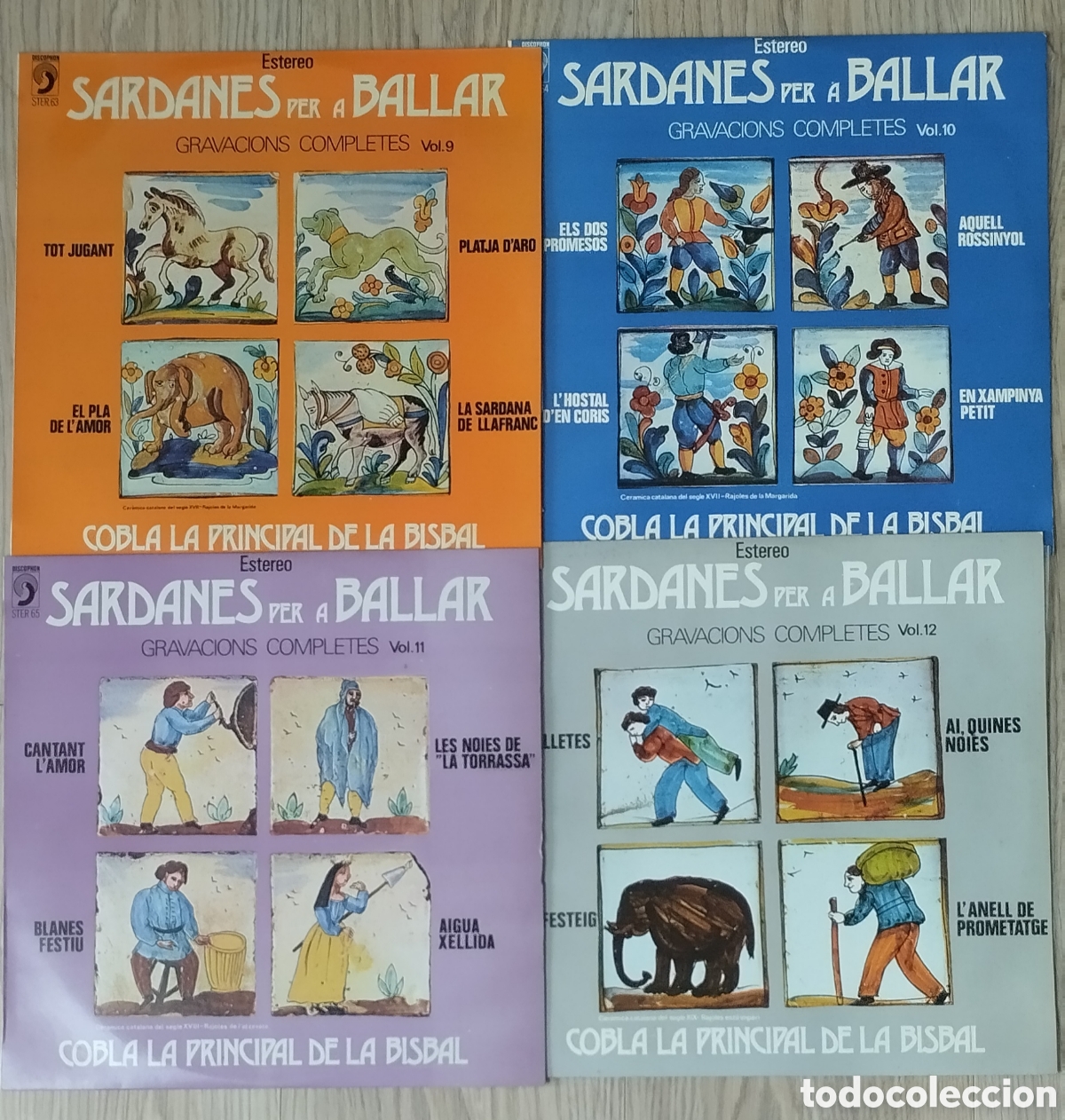 Discos de vinilo: 4 LPs SARDANES PER A BALLAR COMPLETES - Foto 1
