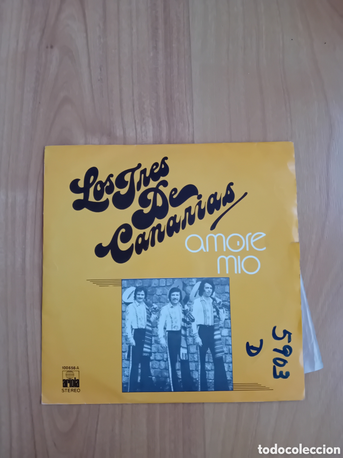 Discos de vinilo: LOS TRES DE CANARIAS. AMORE MIO - Foto 1