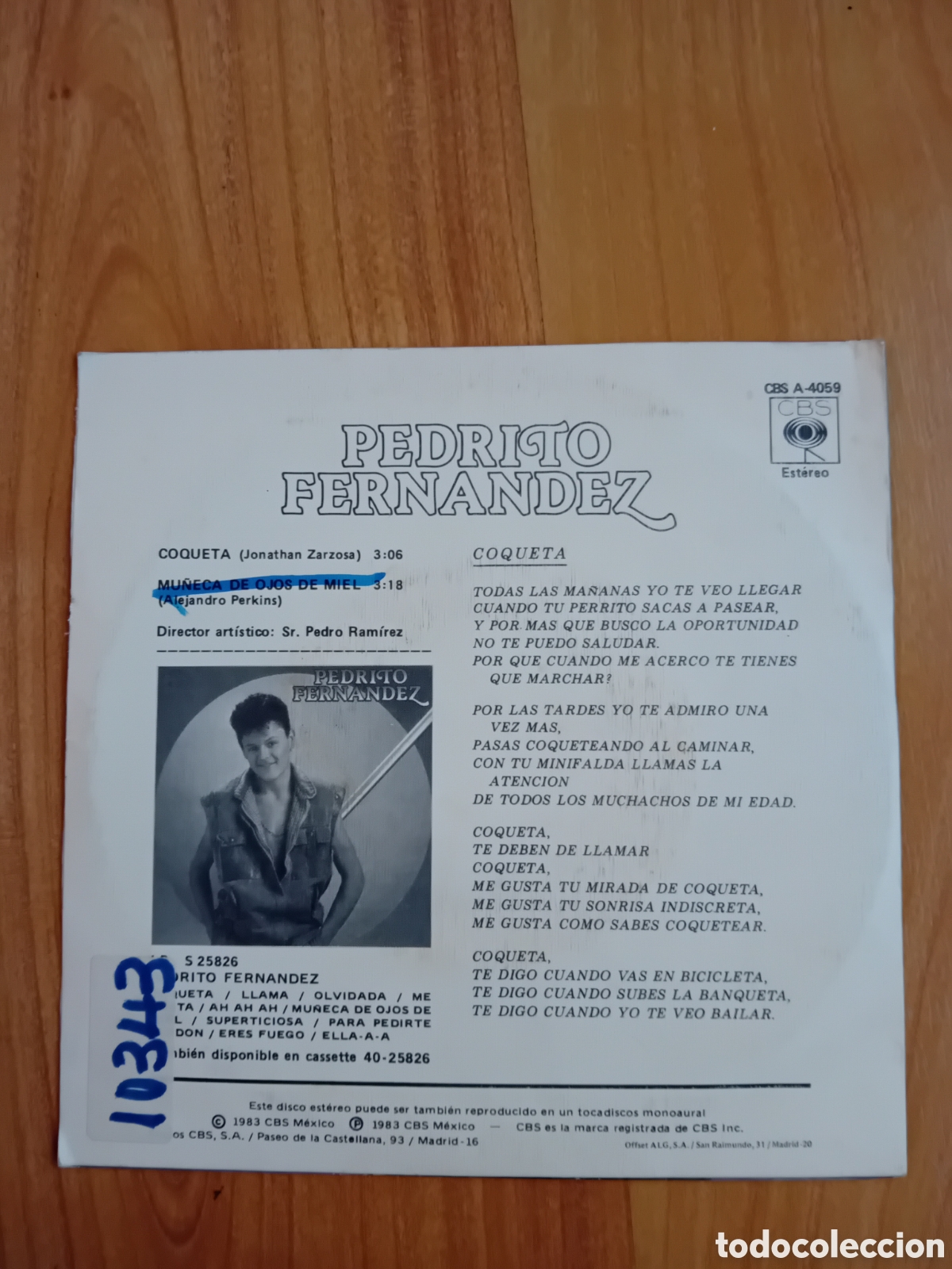 Discos de vinilo: PEDRITO FERNANDEZ. PEDRITO - Foto 2