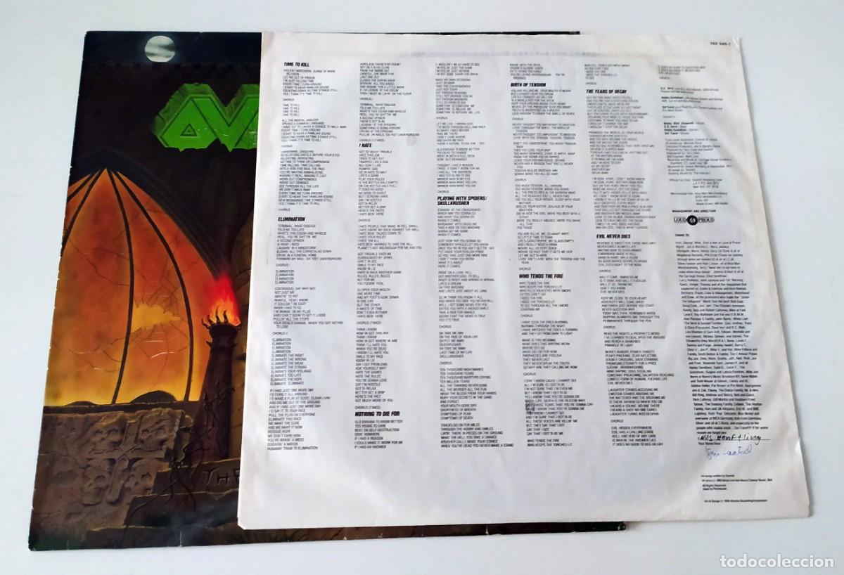 Discos de vinilo: LP OVERKILL - THE YEARS OF DECAY - Foto 5